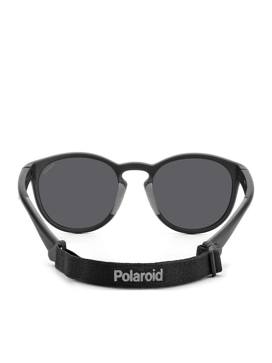 Polaroid Herren Sonnenbrille mit Schwarz Kunststoff Gestell und Gray Polarisiert Linse PLD7050/S 003M9