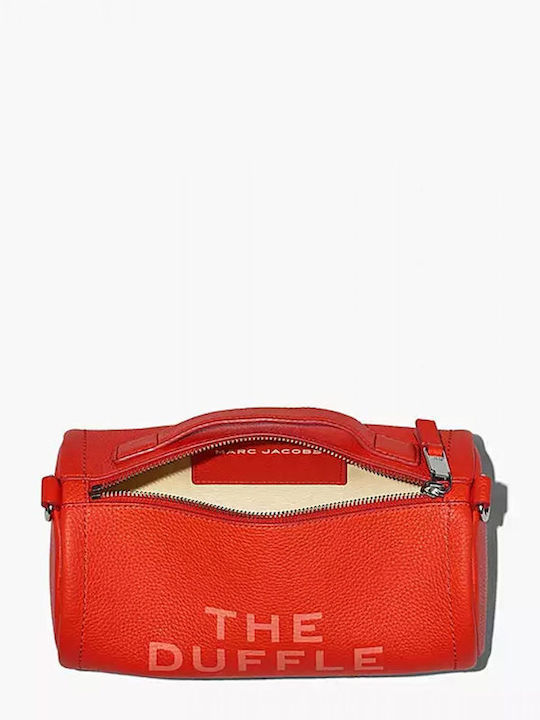 Duffle Δερμάτινη Γυναικεία Τσάντα Χιαστί Πορτοκαλί