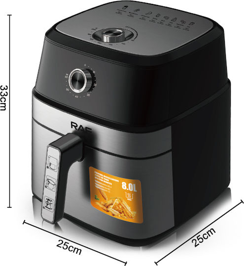 Raf R5319 Air Fryer 6.5lt Ασημί