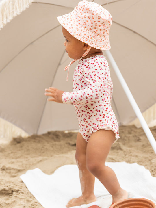Swim Essentials Palarie Copii Bucket Tesatura Cu Protectie Solara Roz