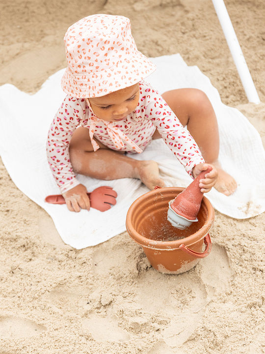 Swim Essentials Palarie Copii Bucket Tesatura Cu Protectie Solara Roz