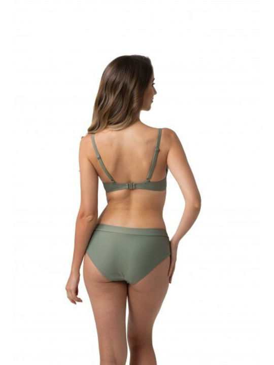 Dorina Underwire Bikini Bra Curacao with Adjustable Straps Green