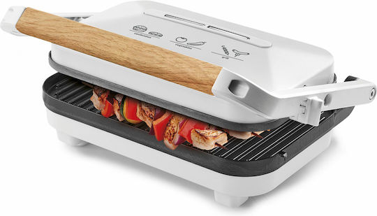 Izzy Panini IZ-2013 Сандвич тостер за 2 Сандвичи 1300W Бял
