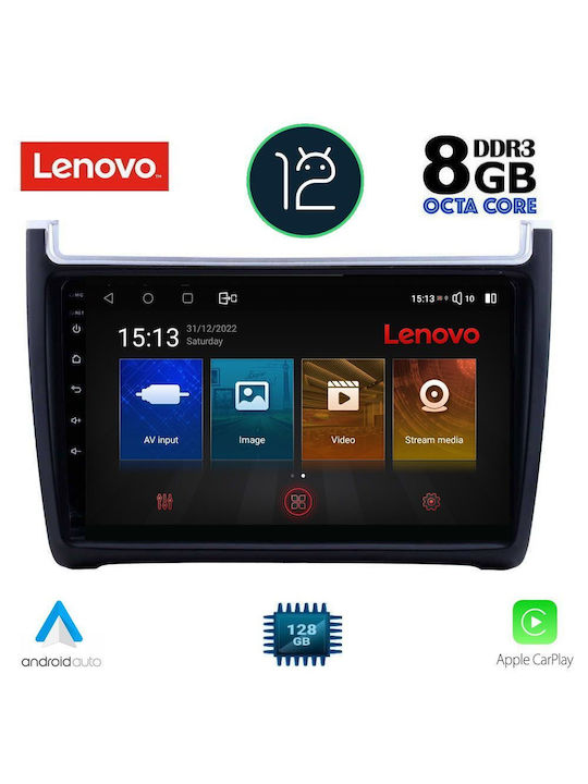 Lenovo Car-Audiosystem für Volkswagen Polo 2014-2017 (Bluetooth/USB/AUX/WiFi/GPS) mit Touchscreen 9"