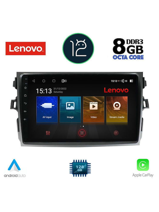 Lenovo Sistem Audio Auto pentru Toyota Corolla 2006-2012 (Bluetooth/USB/AUX/WiFi/GPS/Partitură) cu Ecran Tactil 9"
