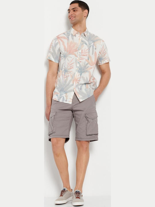 Short-sleeved Linen Shirt Multicolour
