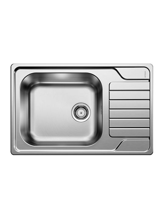 Blanco Dinas XL 6 S Compact 525121 Drop-In Sink Inox Brushed W78xD50cm Silver