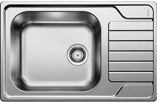 Blanco Dinas XL 6 S Compact Ένθετος Inox Brushed Μ78xΠ50cm Ασημί