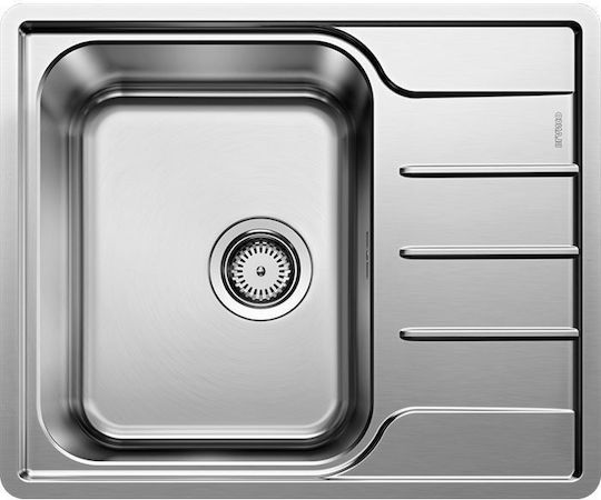 Blanco Lemis 46 S-IF Ένθετος Inox Brushed Μ60.5xΠ50cm Ασημί