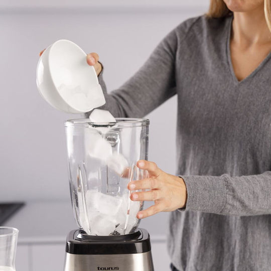 Taurus Magnum 1500 Mixer mit Glas-Kanäta 1,5 l 1500W Graue