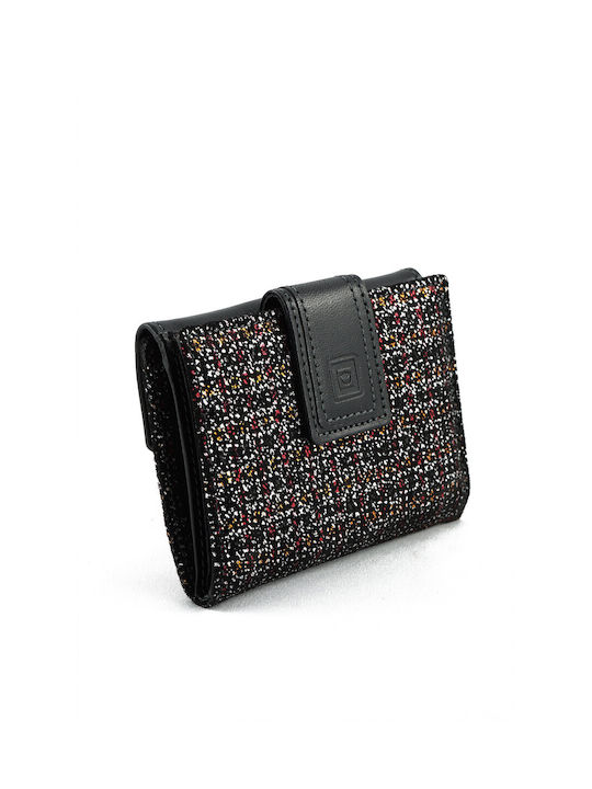 CASANOVA WOMEN'S LEATHER WALLET MOSAIC BLACK 30022