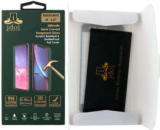 Idol 1991 3D 0.3mm Full Glue Full Face Tempered Glass Black (Huawei Nova 10) 8335778