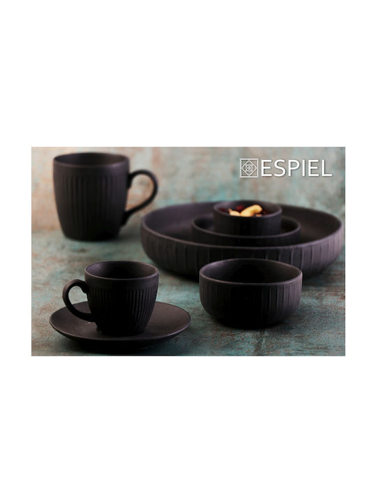Espiel Gobi Mug from Porcelain Gobi Black Sand 310ml 2pcs