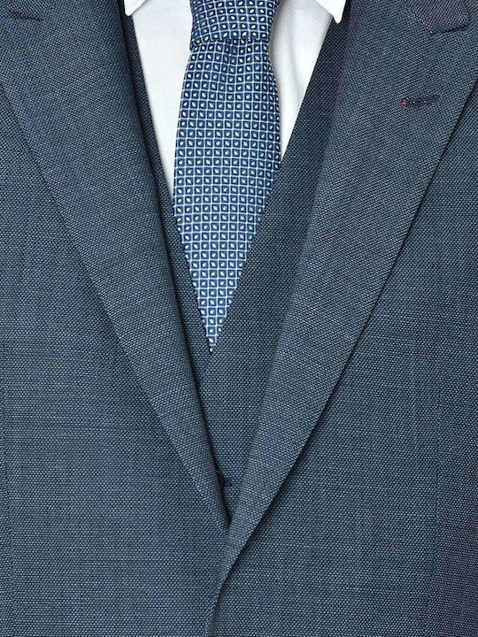 Henry/getlin232v1x Men's Suit with Vest Navy Blue