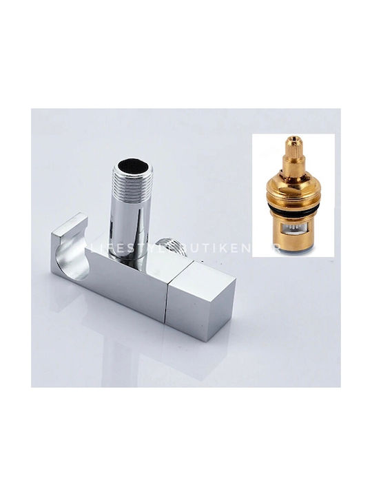 Stocco Wall Mounted Bidet Set Silver