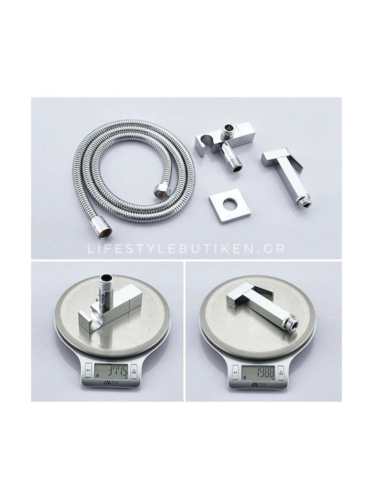 Stocco Wall Mounted Bidet Set Silver