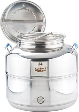 Sansone Stainless Steel Container Europa with Screw Lid 30lt 013496