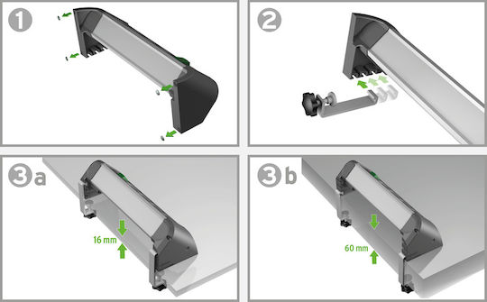Brennenstuhl Steckdosenleiste 4 Positionen mit 2 USB-A, Schalter und Kabel 1.8m