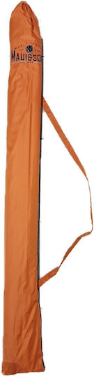 Beach Umbrella Maui & Sons Aluminum Frame Windproof UPF50+ Diameter 2.2m 1560 Orange