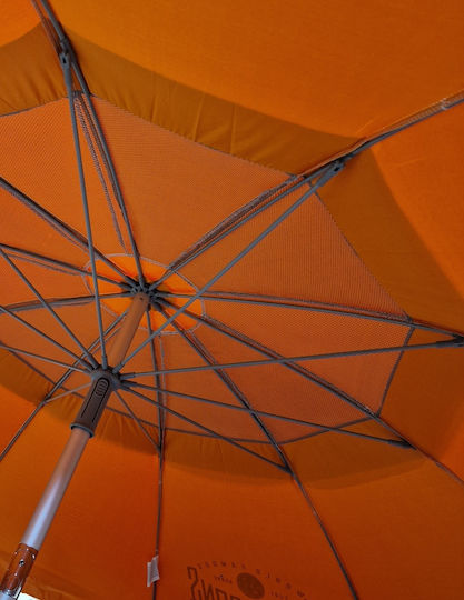 Beach Umbrella Maui & Sons Aluminum Frame Windproof UPF50+ Diameter 2.2m 1560 Orange