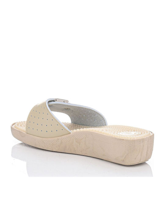 Women's Slides Beige