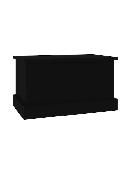 vidaXL Wooden Decorative Trunk Black 50x30x28cm