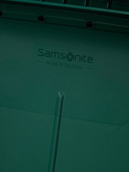 Samsonite Essens Μεγάλη Βαλίτσα Ταξιδίου Σκληρή Πράσινη με 4 Ρόδες Ύψους 75εκ.