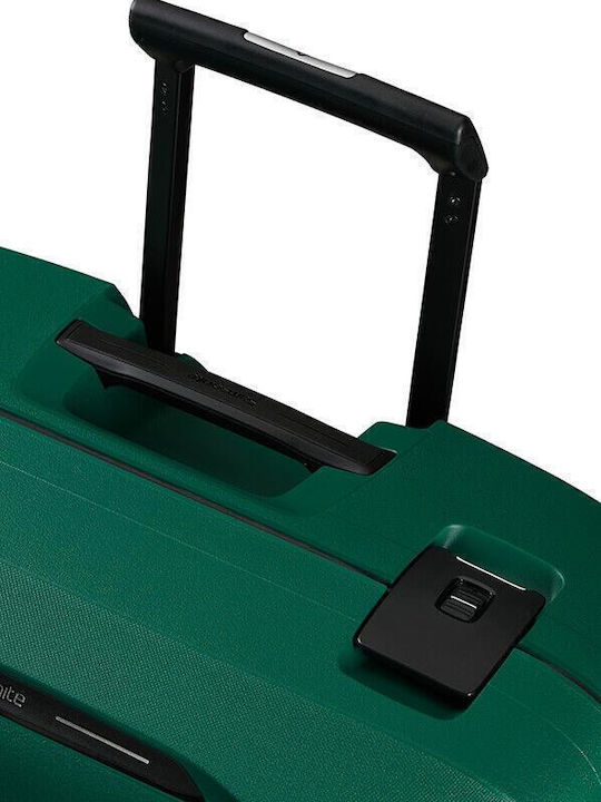 Samsonite Essens Μεγάλη Βαλίτσα Ταξιδίου Σκληρή Πράσινη με 4 Ρόδες Ύψους 75εκ.