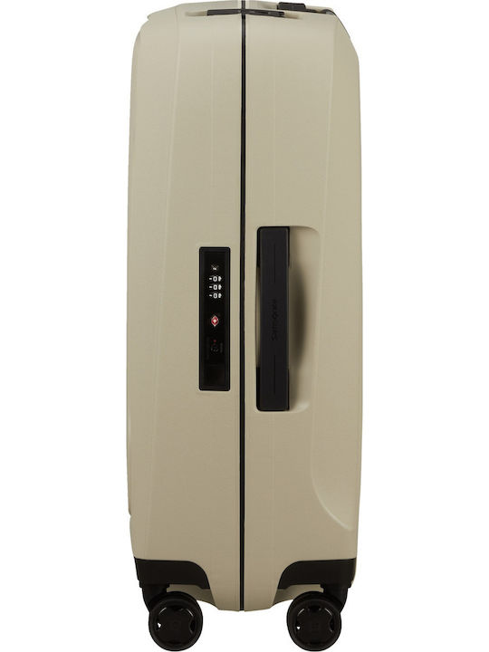 Samsonite Essens Cabin Travel Suitcase Hard Beige with 4 Wheels Height 55cm 146909-9559