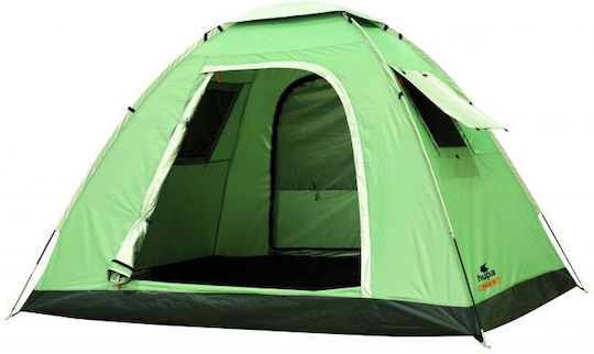 Hupa Palace 5p Summer Camping Tent Igloo Khaki for 5 People 280x220x180cm