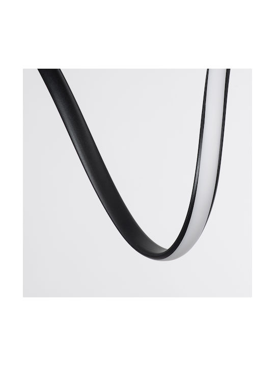GloboStar Spirale Pendant Light Black 25x25x30cm