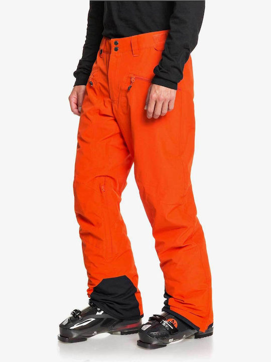 Quiksilver Boundry EQYTP03144-NZE0 Pantaloni de schi și snowboard pentru bărbați Ski & Snowboard Portocaliu