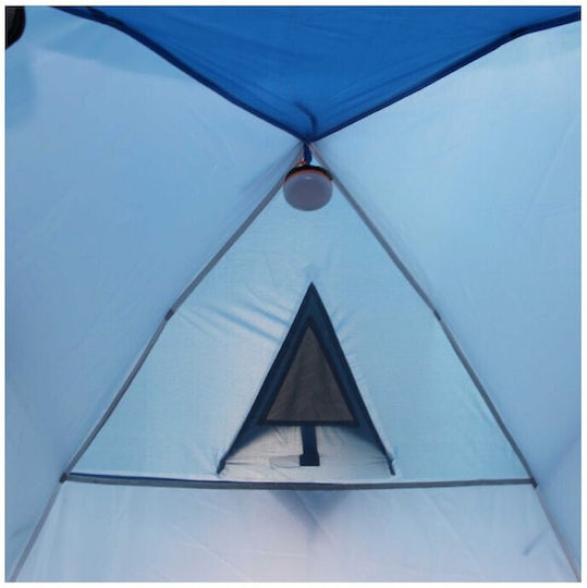 High Peak Kiruna 4 Campingzelt Iglu Blau mit Doppeltuch 3 Jahreszeiten für 4 Personen 240x300x130cm