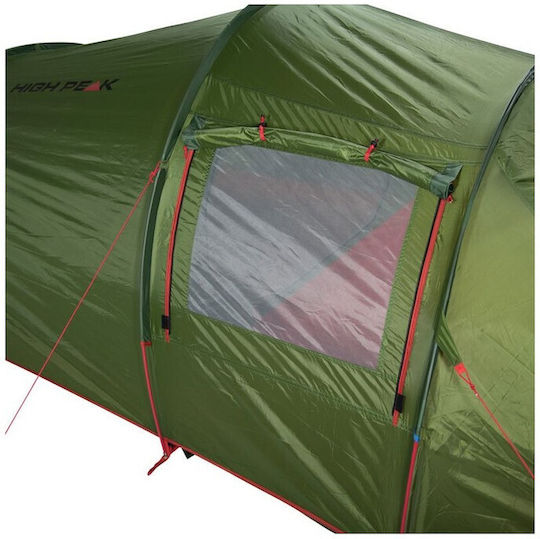 High Peak Falcon 4 Σκηνή Camping Τούνελ Ορειβασίας Πράσινη με Διπλό Πανί 4 Εποχών για 4 Άτομα Αδιάβροχη 3000mm 400x230x110εκ.