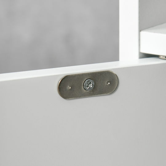 Kleankin 834-457GY Στήλη Μπάνιου Δαπέδου Μ15xΒ17xΥ120cm Λευκή