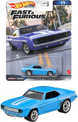 Hot Wheels 1969 Checy Camaro Spielzeugauto 1:64 Schnell und wild