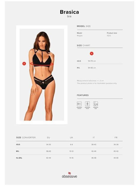 Obsessive Brasica Sexy Bra Black