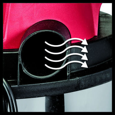 Einhell 1812 Staubsauger Flüssigkeiten / Feststoffe 1250W mit Kunststoff Behälter 12Es