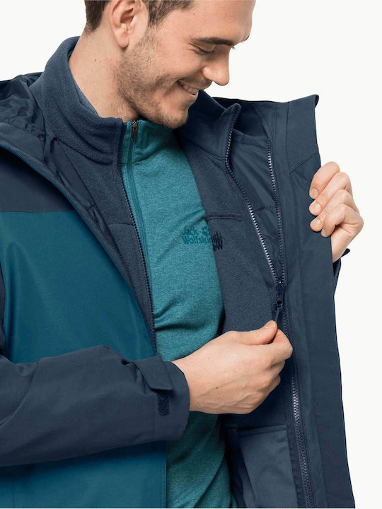 3 in 1 Winter Jacke Blau