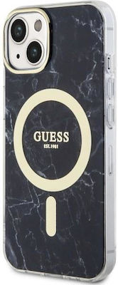 Guess MagSafe Back Cover Plastic Marble (iPhone 14) GUHMP14SPCUMAK