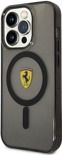 Ferrari Translucent Magsafe Back Cover Σιλικόνης Μαύρο (iPhone 14 Pro Max)