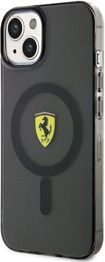 Ferrari Translucent Magsafe Back Cover Silicone Black (iPhone 14) FEHMP14SURKK