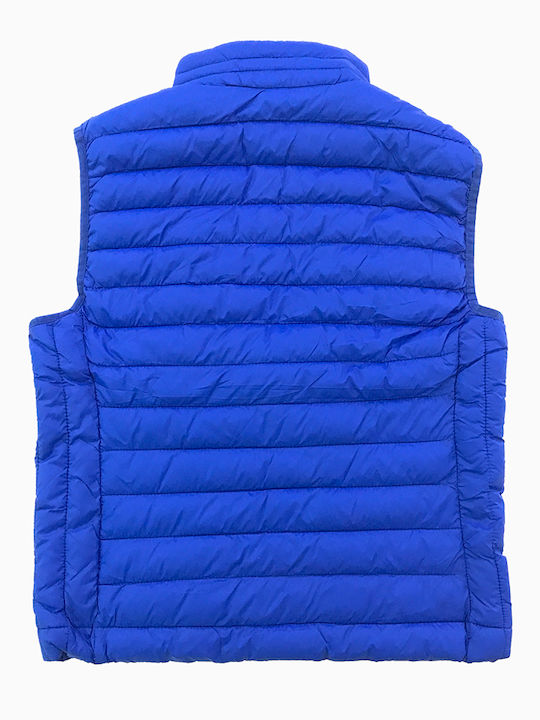 Ustyle Men's Sleeveless Puffer Jacket Blue