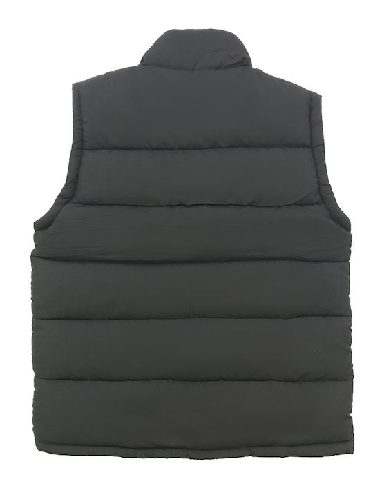 Ustyle Men's Sleeveless Puffer Jacket Black