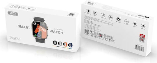 XO M8 Pro Smartwatch με Παλμογράφο (Μαύρο)