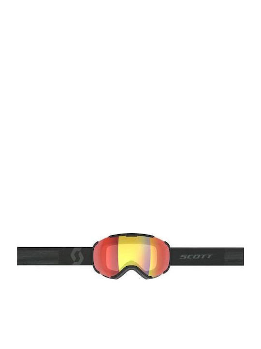 Scott Faze II Masca de schi și snowboard Pentru adulți Negru cu Lentilă Cu oglindă în culoarea Roșu
