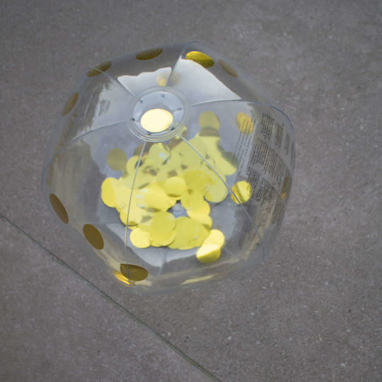 Filibabba Gold Confetti Minge de Plajă Gonflabilă 40 cm