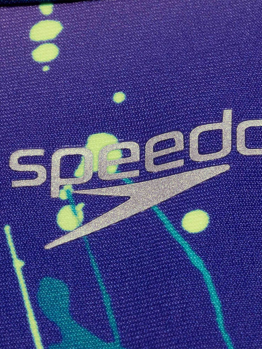Athletic One-Piece Swimsuit Blue/Lilac