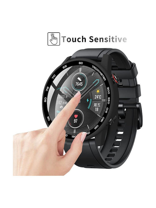 Strado 2in1 Plastic Case with Glass in Black color for Huawei Watch GT 2e
