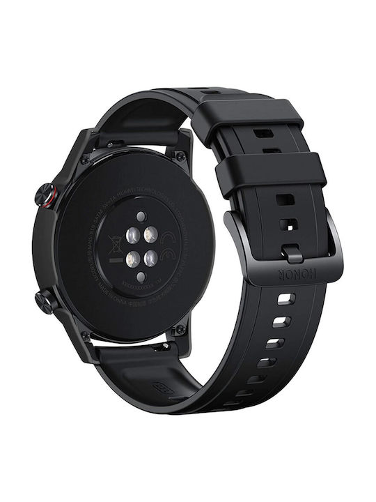 Strado 2in1 Plastic Case with Glass in Black color for Huawei Watch GT 2e